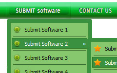 designer navigation buttons for web Java Menü Bar