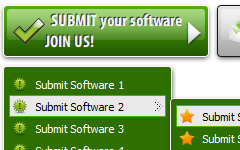 Javascript Rollover Submenu Download Buttons Web