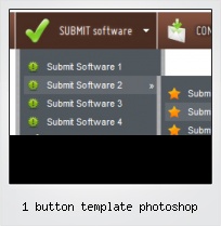 1 Button Template Photoshop