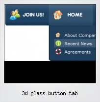 3d Glass Button Tab