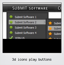 3d Icons Play Buttons