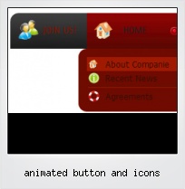 Animated Button And Icons
