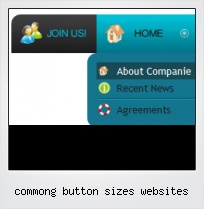 Commong Button Sizes Websites