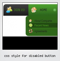 Css Style For Disabled Button