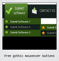 Free Gothic Mouseover Buttons