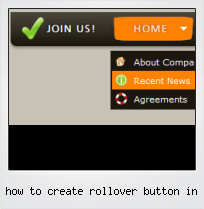 How To Create Rollover Button In