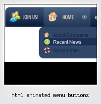 Html Animated Menu Buttons
