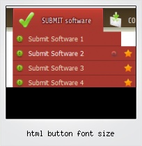 Html Button Font Size