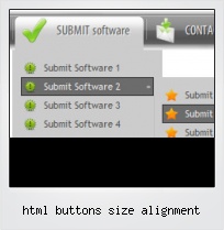 Html Buttons Size Alignment