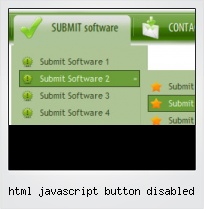 Html Javascript Button Disabled