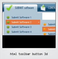 Html Toolbar Button 3d