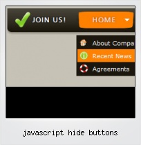 Javascript Hide Buttons