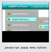 Javascript Popup Menu Button