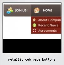 Metallic Web Page Buttons