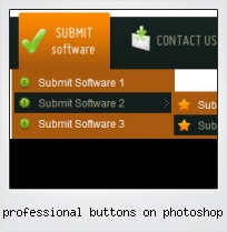 Professional Buttons On Photoshop