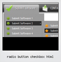 Radio Button Checkbox Html