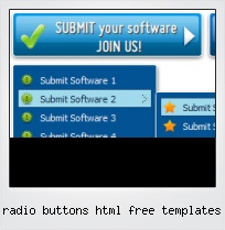 Radio Buttons Html Free Templates