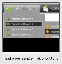 Readymade Sample Radio Buttons