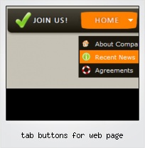 Tab Buttons For Web Page