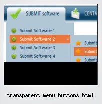 Transparent Menu Buttons Html