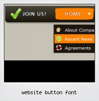 Website Button Font