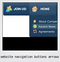 Website Navigation Buttons Arrows