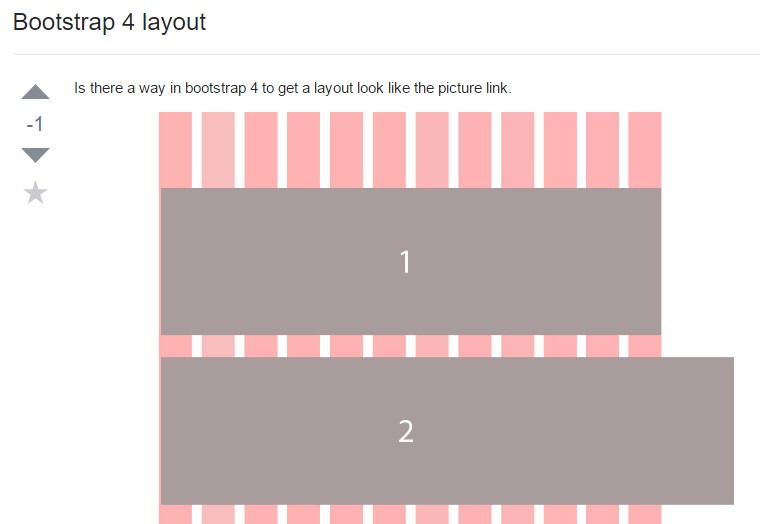 A way  within Bootstrap 4 to  specify a desired layout