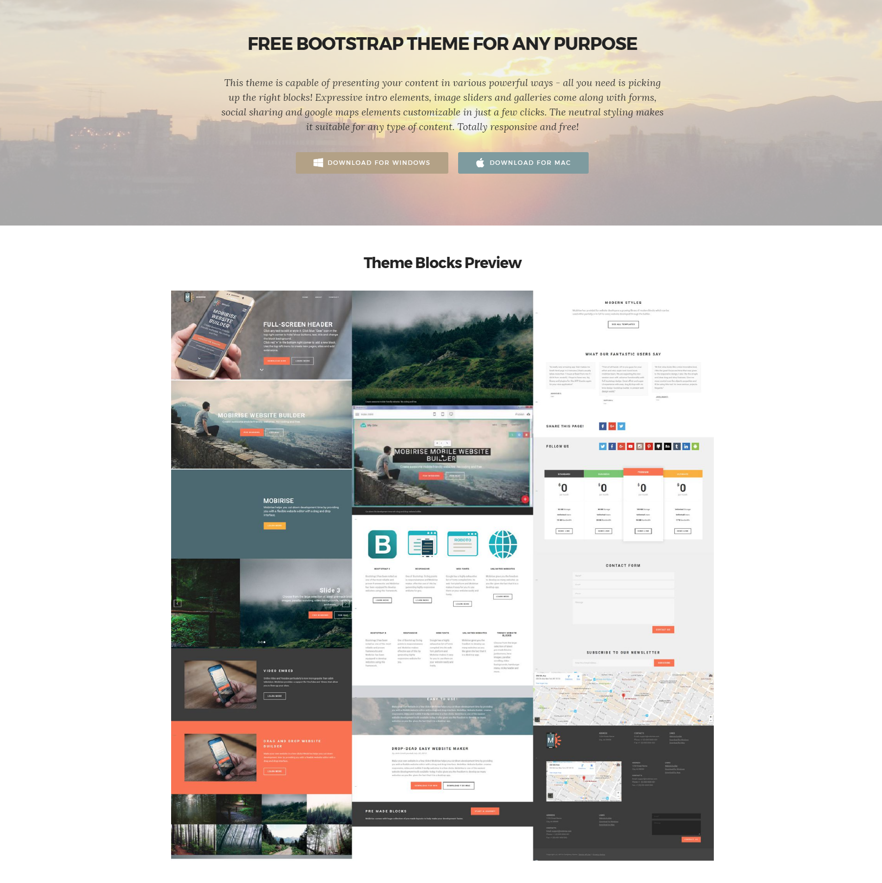 HTML5 Bootstrap Templates
