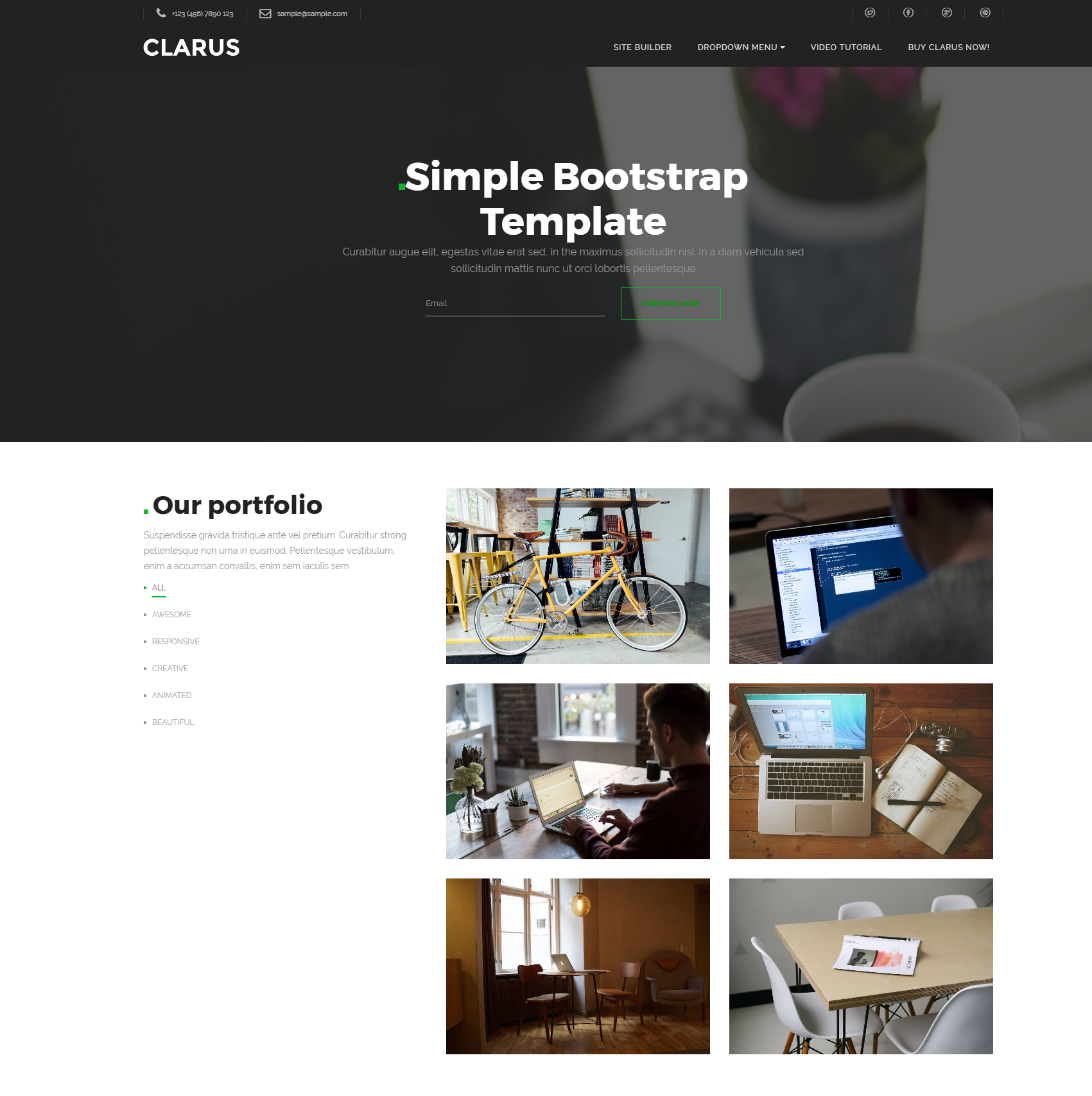 Free Download Bootstrap Simple Themes