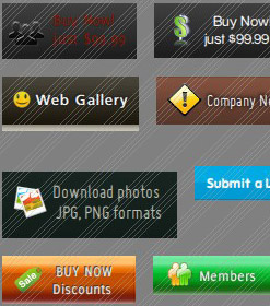 Free Simple Mouse Over Menu Front Page Menu Buttons