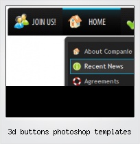 3d Buttons Photoshop Templates