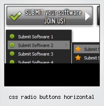 Css Radio Buttons Horizontal