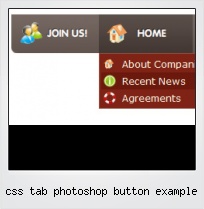 Css Tab Photoshop Button Example