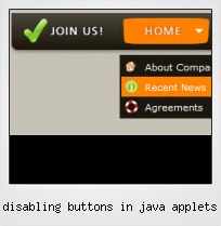 Disabling Buttons In Java Applets