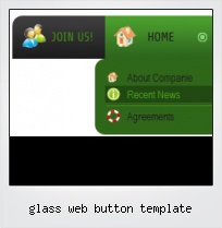 Glass Web Button Template