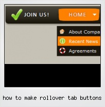 How To Make Rollover Tab Buttons