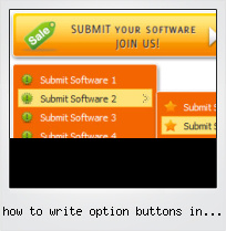 How To Write Option Buttons In Html