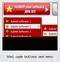Html Code Buttons And Menu