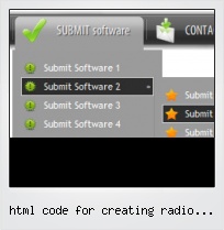 Html Code For Creating Radio Buttons