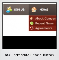 Html Horizontal Radio Button