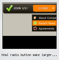 Html Radio Button Make Larger Style