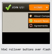 Html Rollover Buttons Over Flash