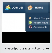 Javascript Disable Button Time