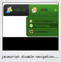 Javascript Disable Navigation Button