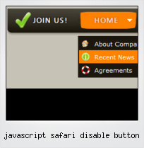 Javascript Safari Disable Button