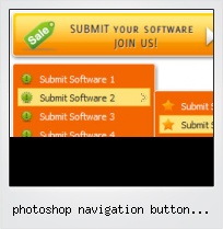 Photoshop Navigation Button Template