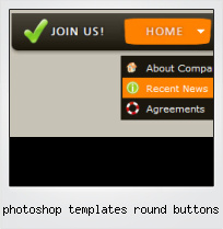 Photoshop Templates Round Buttons