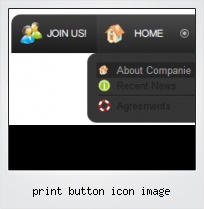 Print Button Icon Image