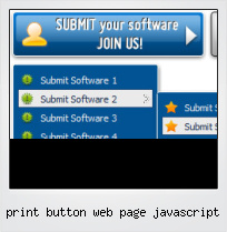 Print Button Web Page Javascript
