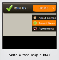 Radio Button Sample Html